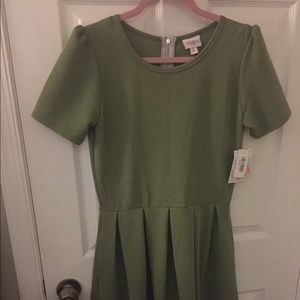 BNWT Sage/Olive Green Lularoe Amelia Dress